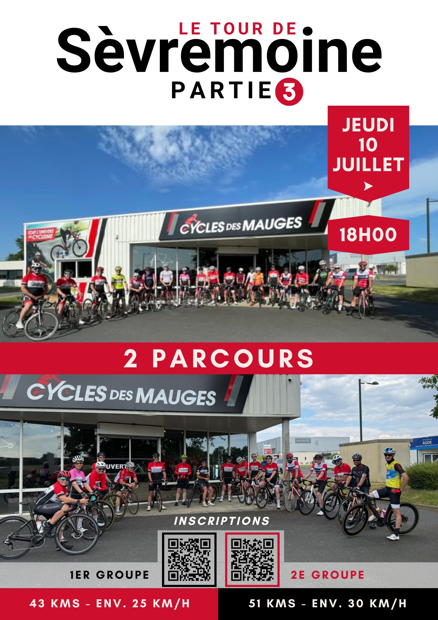 Le Tour de Sèvremoine partie 3, par Cycles des Mauges - sortie vélo organisée
