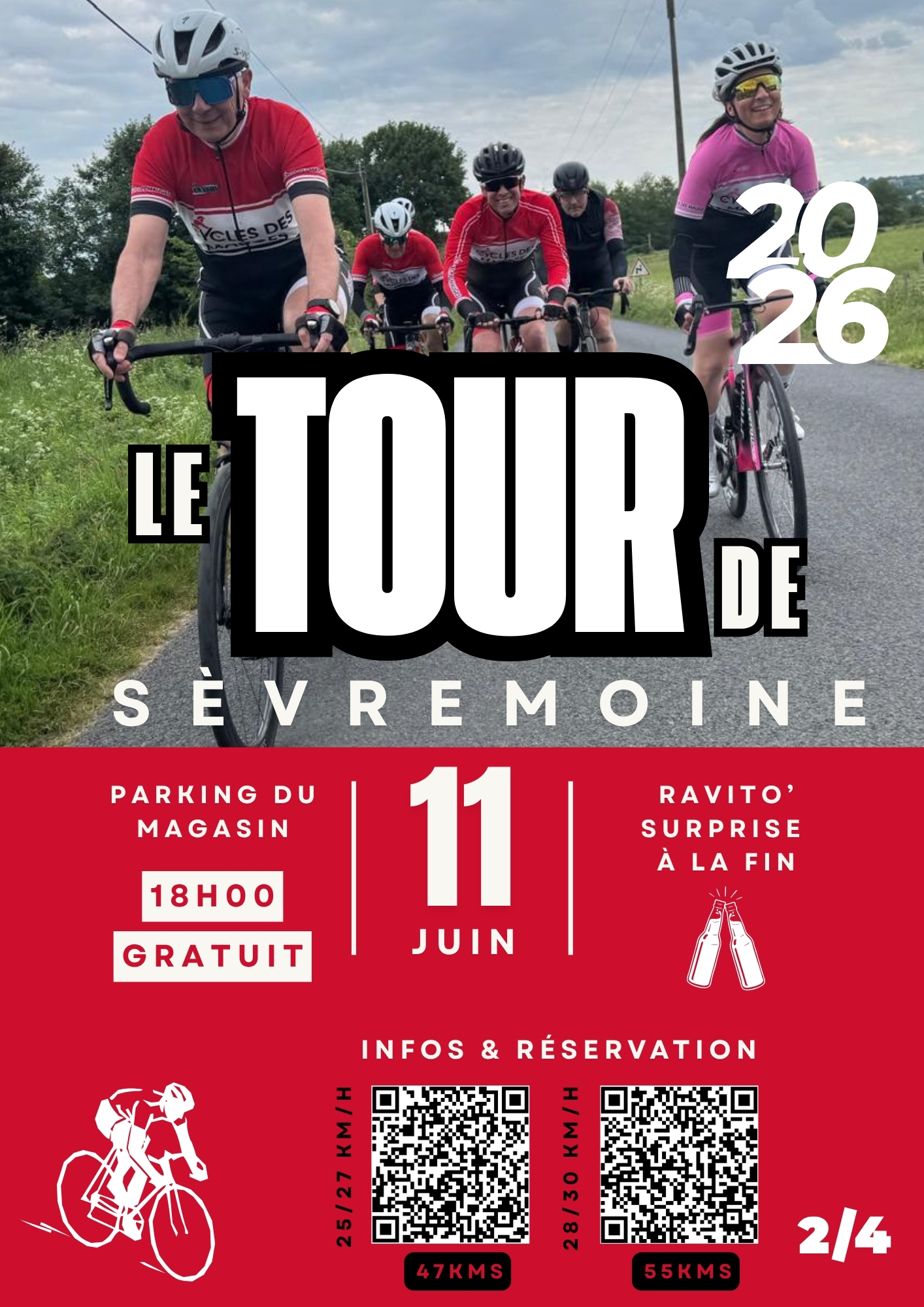Le Tour de Sèvremoine 2026 partie 2 par Cycles des Mauges - sortie vélo organisée