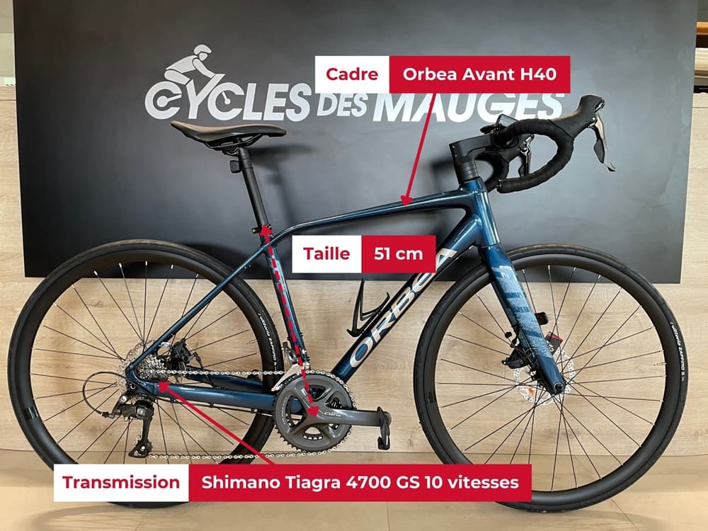 Orbea Avant H40 2024 reconditionné à vendre Vélo de route Orbea Avant H40 à vendre chez Cycles des Mauges, vélo reconditionné